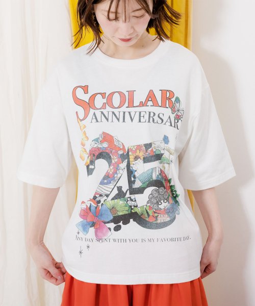 ScoLar(スカラー)/ScoLar25周年アニバーサリーロゴプリントTシャツ/img01
