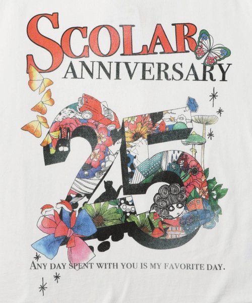 ScoLar(スカラー)/ScoLar25周年アニバーサリーロゴプリントTシャツ/img09
