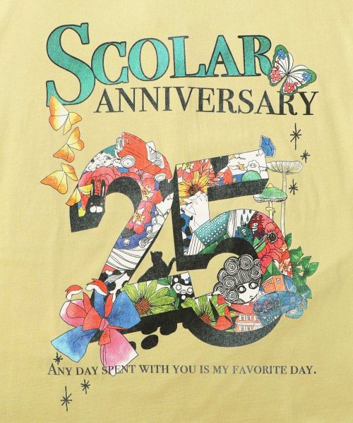 ScoLar(スカラー)/ScoLar25周年アニバーサリーロゴプリントTシャツ/img11