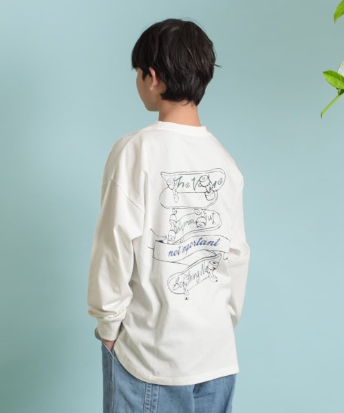 GLAZOS(グラソス)/バックスケートプリント長袖Tシャツ/img01