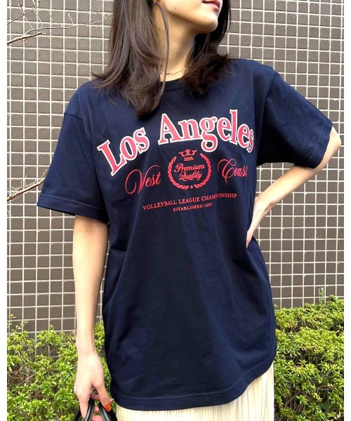 RAD CHAMP(ラッドチャンプ)/LOS ANGELES プリントTシャツ/img01