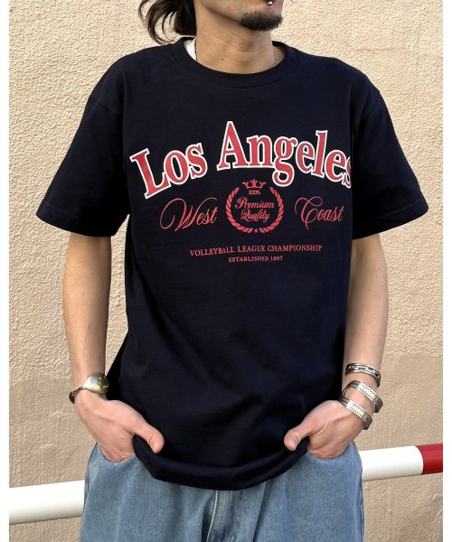 MODISH GAZE(モディッシュ ガゼ)/LOS ANGELES プリントTシャツ/img06