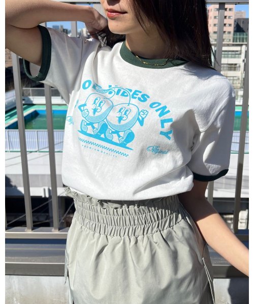 RAD CHAMP(ラッドチャンプ)/さくらんぼプリント リンガーTシャツ/img05