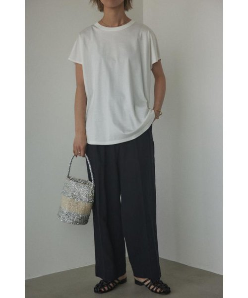 BLACK BY MOUSSY(ブラックバイマウジー)/cotton linen tuck pants/img01