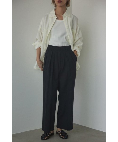 BLACK BY MOUSSY(ブラックバイマウジー)/cotton linen tuck pants/img08