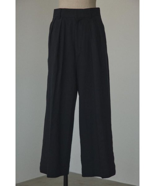 BLACK BY MOUSSY(ブラックバイマウジー)/cotton linen tuck pants/img09
