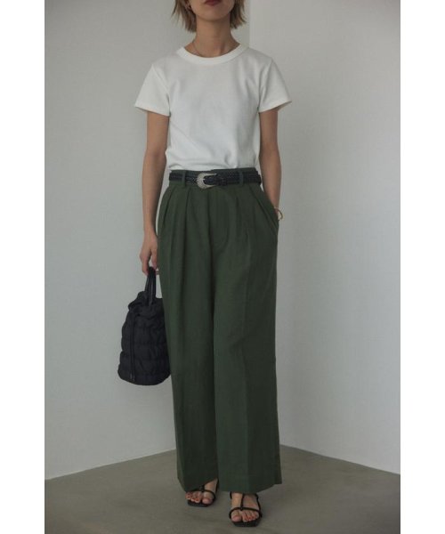 BLACK BY MOUSSY(ブラックバイマウジー)/cotton linen tuck pants/img10