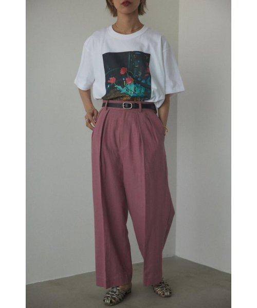BLACK BY MOUSSY(ブラックバイマウジー)/cotton linen tuck pants/img34