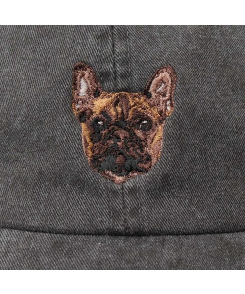 Besiquenti(ベーシックエンチ)/BASIQUENTI ベーシックエンチ キャップ ローキャップ 帽子 刺繍 ブルドッグ 犬 /img02
