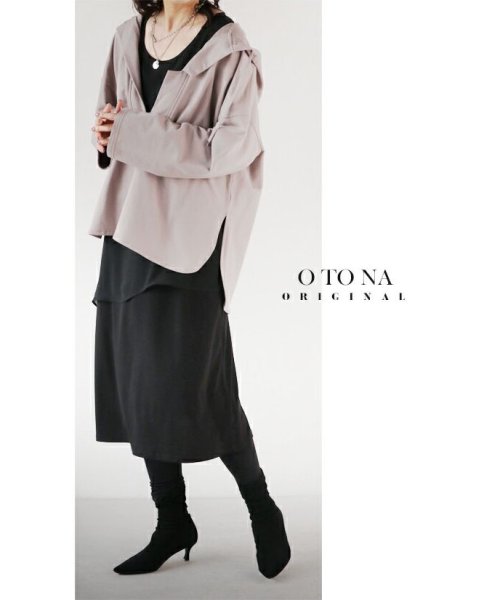 OTONA(オトナ)/otonaオリジナル 365日大人の味方 シフォン重なるレイヤードワンピース/img18