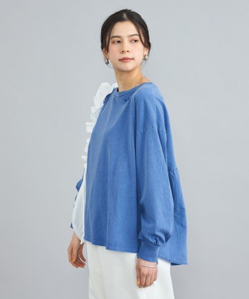 coen(coen)/ピグメントドッキング刺繍Tシャツ/img16