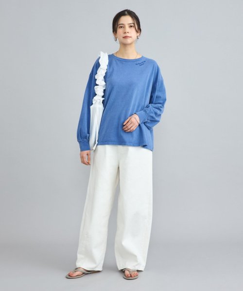 coen(coen)/ピグメントドッキング刺繍Tシャツ/img18