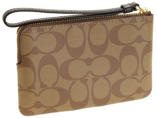 COACH(コーチ)/COACH コーチ CORNER ZIP WRISTLET コーナージップ リストレット シグネチャー ポーチ 小物入れ/img01