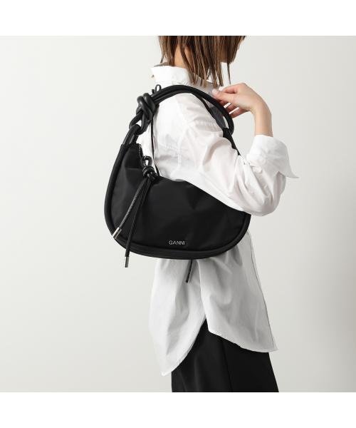 GANNI ハンドバッグ Knot Baguette ショルダーバッグ ハンドバッグ Knot Baguette