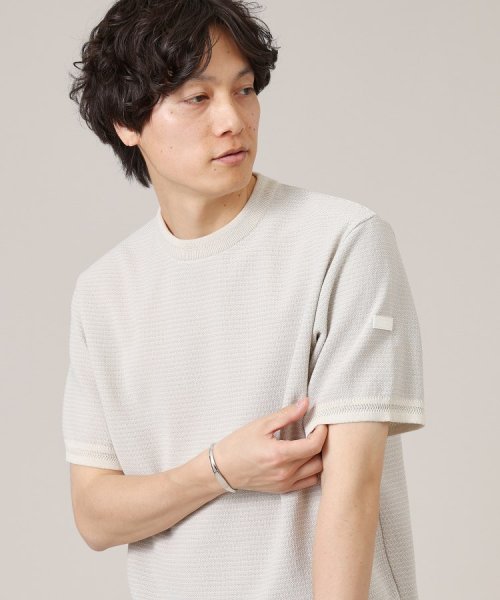 TAKEO KIKUCHI(タケオキクチ)/【Made in JAPAN】和紙 ボーダーニットTシャツ/img02