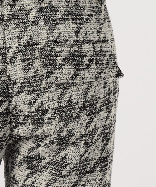 ハウンドトゥースブークレーツイード サロペット 