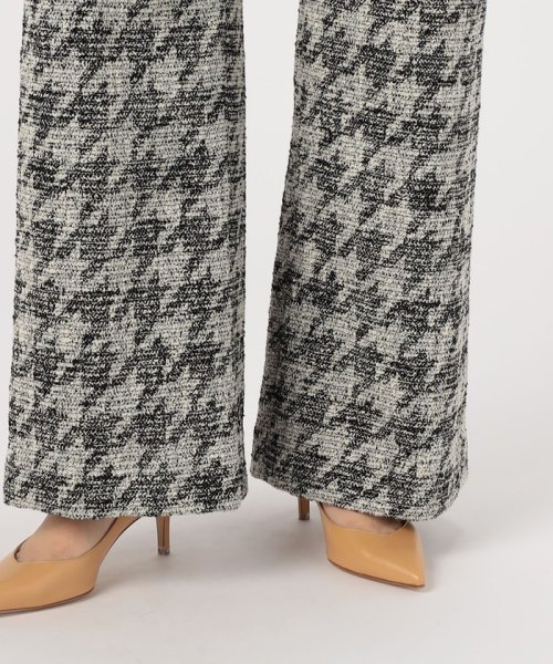 ハウンドトゥースブークレーツイード サロペット 
