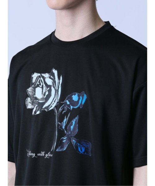 semanticdesign(セマンティックデザイン)/ローズプリント クルーネック半袖Tシャツ メンズ Tシャツ カットソー カジュアル インナー トップス ギフト プレゼント/img16
