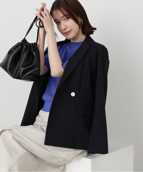 N Natural Beauty Basic(エヌナチュラルビューティベーシック)/マットウースストレッチコンパクトジャケット《S Size Line》/img18