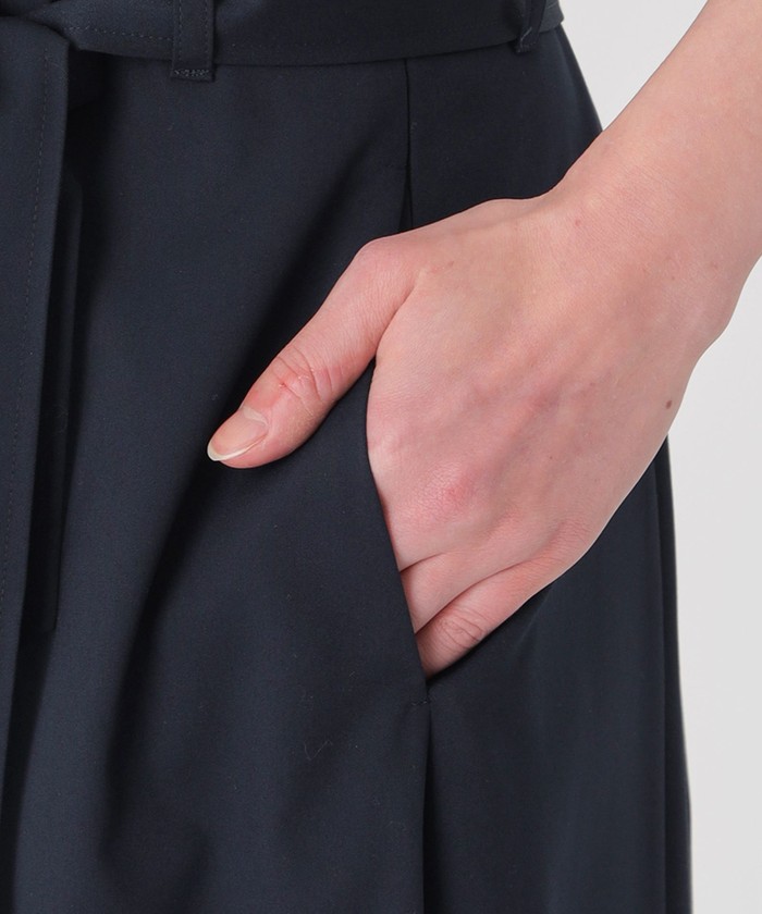 ブルーレーベルクレストブリッジ　ファインツイルトレンチスカート　新品未使用 ファインツイルストレッチトレンチスカート（スカート）｜BLUE