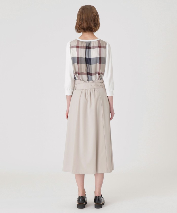 ブルーレーベルクレストブリッジ　ファインツイルトレンチスカート　新品未使用 一部店舗限定】ファインツイルトレンチスカート(505937502