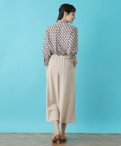 ワイドクロップドパンツ 