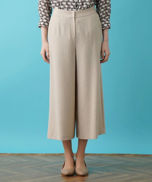 ワイドクロップドパンツ 