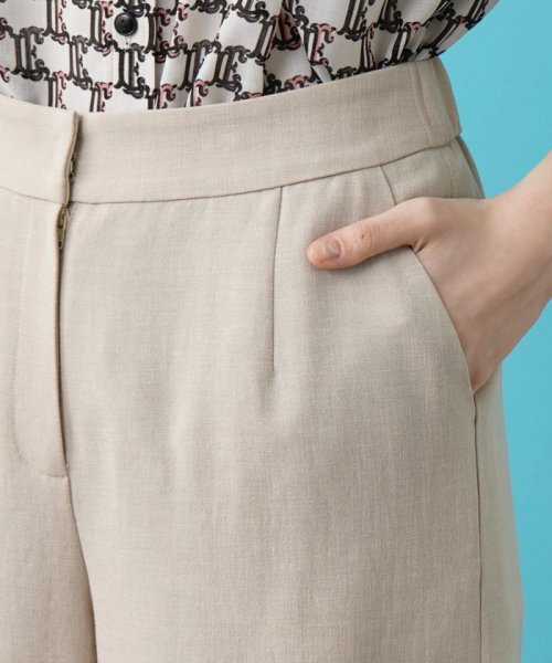 ワイドクロップドパンツ 