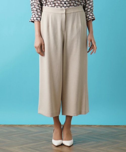 ワイドクロップドパンツ 