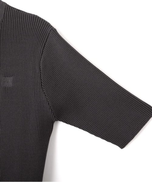 ハーフジップニットドッキングワンピース 予めご了承ください