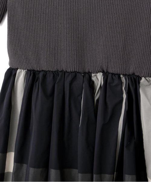 ハーフジップニットドッキングワンピース 予めご了承ください