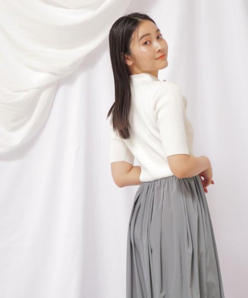 ハーフジップニットドッキングワンピース 予めご了承ください