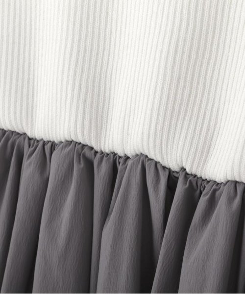 ハーフジップニットドッキングワンピース 予めご了承ください