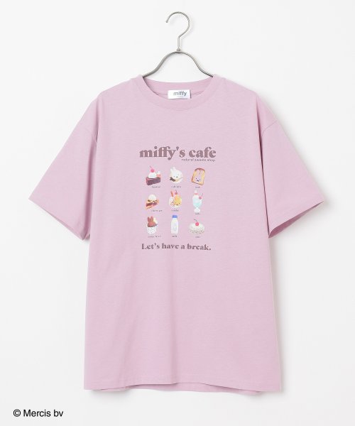 Honeys(ハニーズ)/ミッフィー／ゆるＴシャツ トップス Tシャツ レディース 白 半袖 ゆったり UVカット /img15
