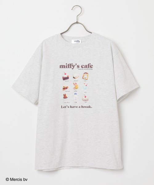 Honeys(ハニーズ)/ミッフィー／ゆるＴシャツ トップス Tシャツ レディース 白 半袖 ゆったり UVカット /img26
