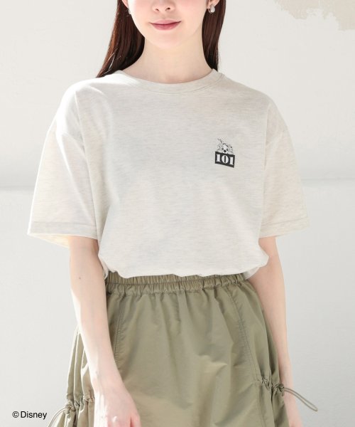 Honeys(ハニーズ)/ディズニー／ゆるＴシャツ トップス Tシャツ 半袖 カットソー バックプリント ロゴ /img09