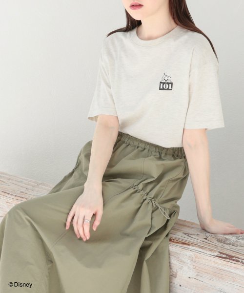 Honeys(ハニーズ)/ディズニー／ゆるＴシャツ トップス Tシャツ 半袖 カットソー バックプリント ロゴ /img10