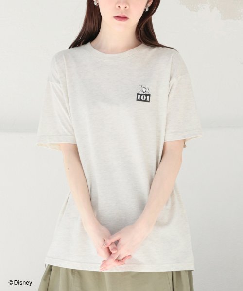 Honeys(ハニーズ)/ディズニー／ゆるＴシャツ トップス Tシャツ 半袖 カットソー バックプリント ロゴ /img11