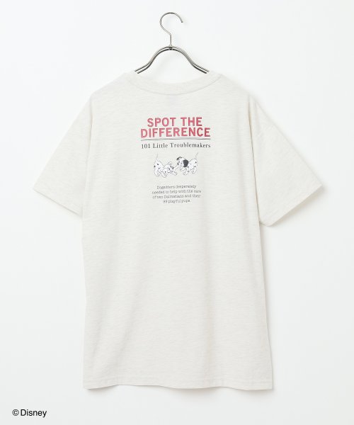 Honeys(ハニーズ)/ディズニー／ゆるＴシャツ トップス Tシャツ 半袖 カットソー バックプリント ロゴ /img15