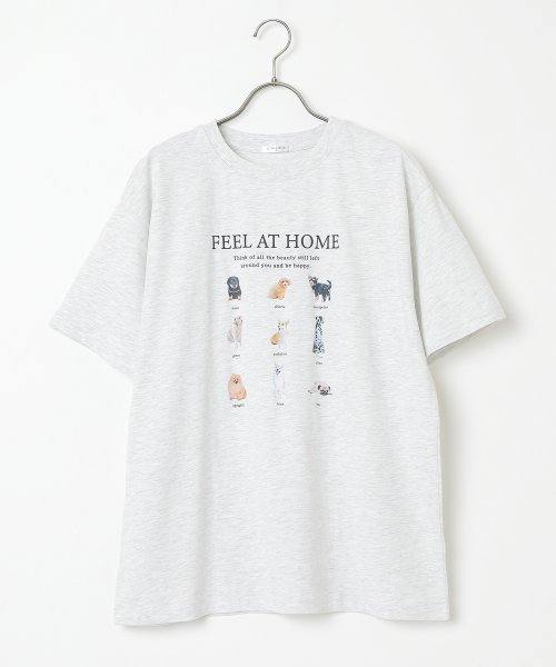 Honeys(ハニーズ)/ゆるアニマルプリントＴ トップス Tシャツ カットソー レディース 白 黒 半袖 /img18