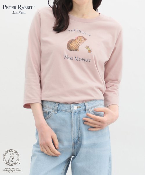 Honeys(ハニーズ)/ピーターラビット(TM)／Ｔシャツ トップス Tシャツ カットソー ロンT 7分袖 /img25