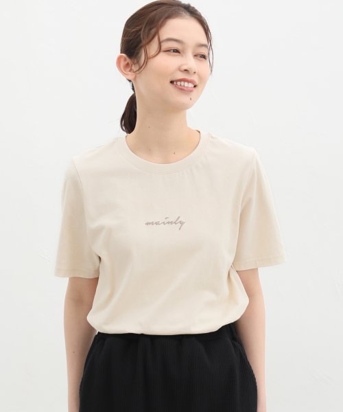 Honeys(ハニーズ)/ロゴプリントＴシャツ トップス Tシャツ カットソー レディース 白 黒 ロゴ 半袖 /img10