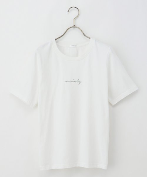 Honeys(ハニーズ)/ロゴプリントＴシャツ トップス Tシャツ カットソー レディース 白 黒 ロゴ 半袖 /img11