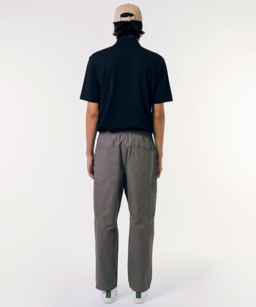 LACOSTE Mens(ラコステ　メンズ)/ワイドテーパード ナイロンコットンツイル 裾ドローコード カーゴパンツ/img14