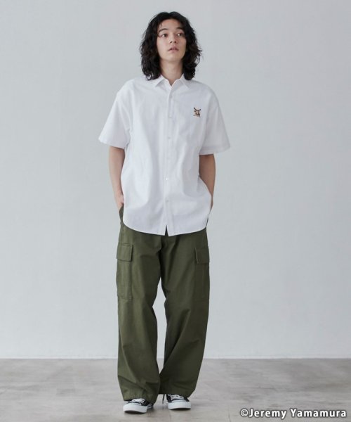 coen(coen)/Jeremy Yamamura×コーエン　グラフィック刺繍半袖シャツ/img05