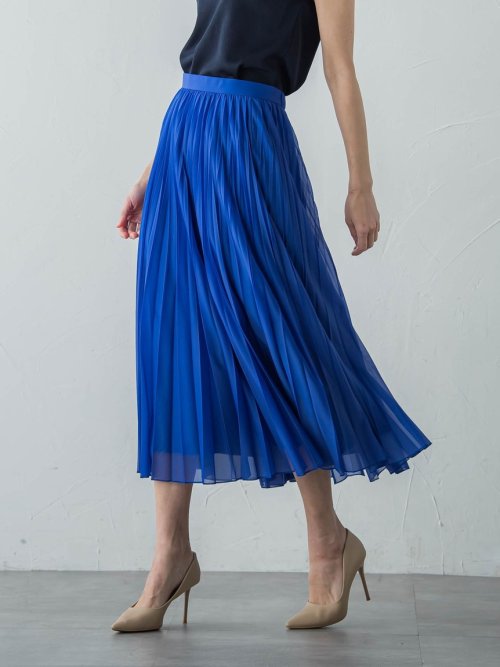 マットトリコットプリーツスカート≪洗濯機で洗える≫ 