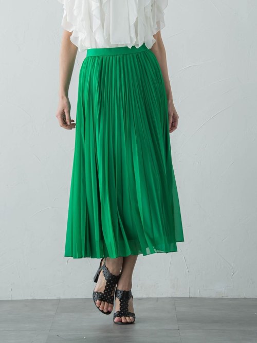 マットトリコットプリーツスカート≪洗濯機で洗える≫ 