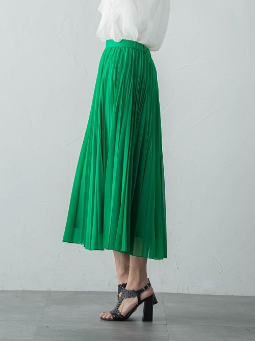 マットトリコットプリーツスカート≪洗濯機で洗える≫ 