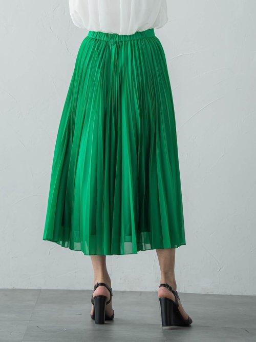 マットトリコットプリーツスカート≪洗濯機で洗える≫ 