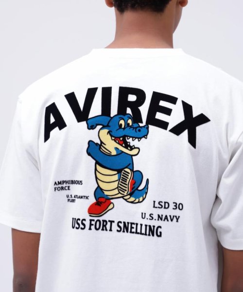 AVIREX(AVIREX)/《WEB&DEPOT限定》USS FORT SNELLING T－SHIRT / USS フォートスネリング Tシャツ / AVIREX /img14